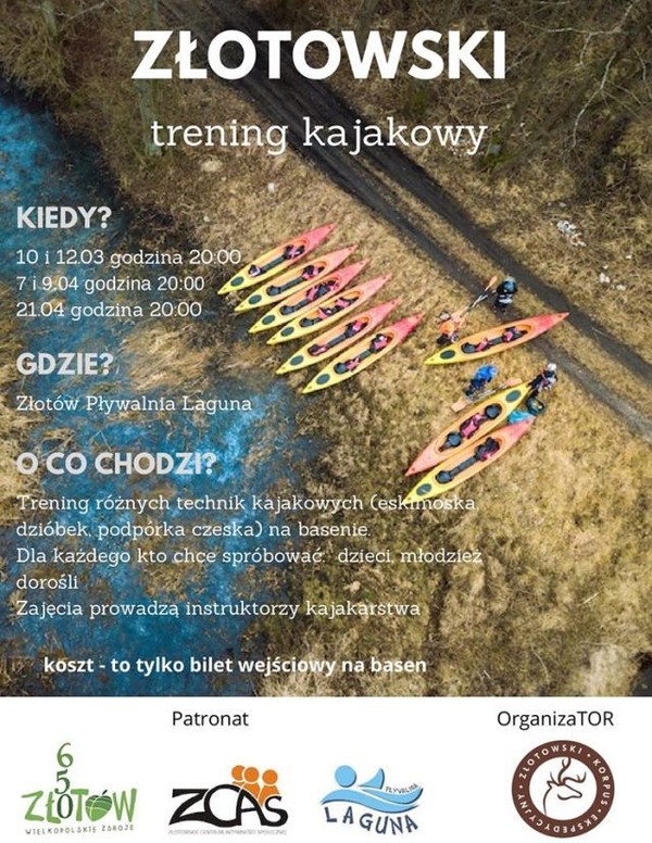 Trening kajakowy