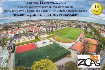 Boże Ciało - dostępność obiektów!