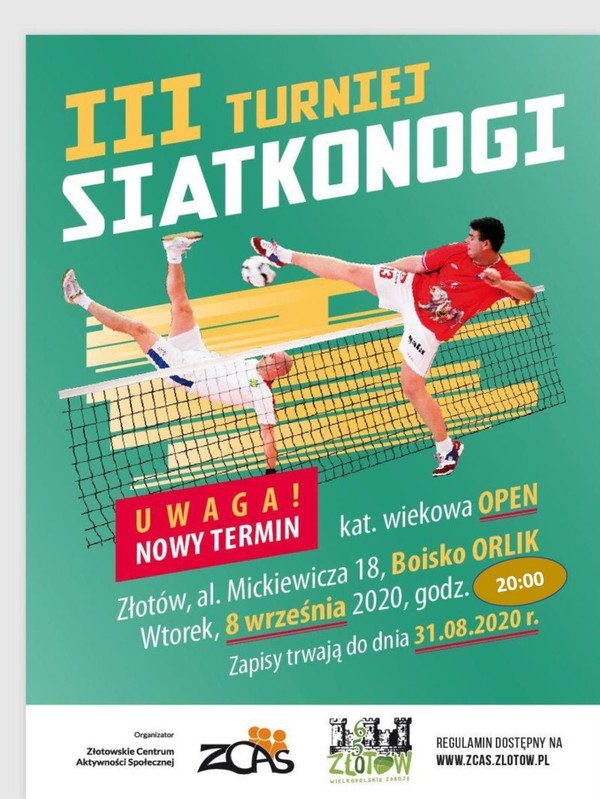 Turniej Siatkonogi - nowy termin!