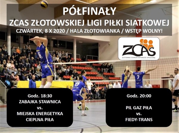 Półfinały ZCAS Złotowskiej Ligi Piłki Siatkowej