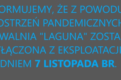 7 XI - zamknięcie pływalni 