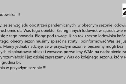 Informacja Lodowisko