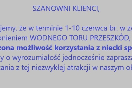 Wodny tor przeszkód na Lagunie - regulamin + ważne informacje