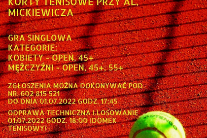 Turniej Tenisa Ziemnego 02-03.07.2022