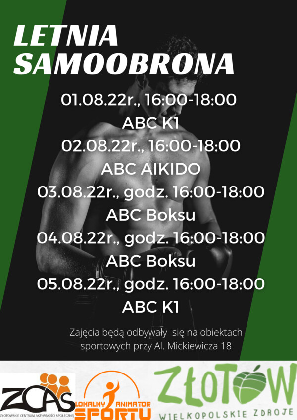 Letnia samoobrona - bezpłatne zajęcia wakacyjne w zakresie sztuk walki !!! Zapraszamy