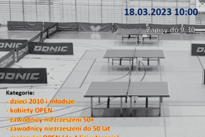 Turniej Tenisa Stołowego o Puchar Dyrektora ZCAS