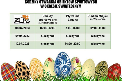Dostępność obiektów sportowych w okresie świątecznym