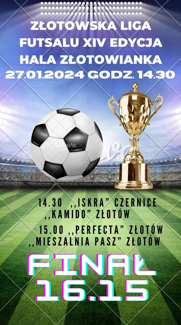 FINAŁ !!! Złotowskiej Ligi Futsalu 27.01.2024