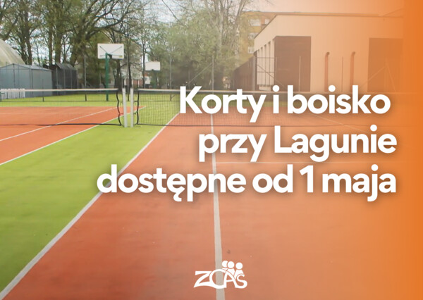 Korty i boisko przy Lagunie otwarte od 1 maja
