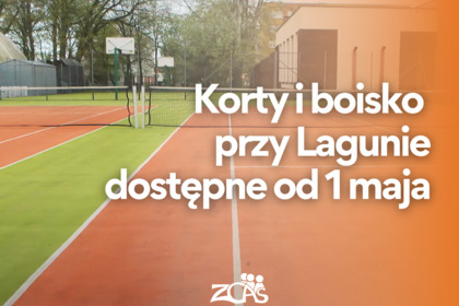 Korty i boisko przy Lagunie otwarte od 1 maja