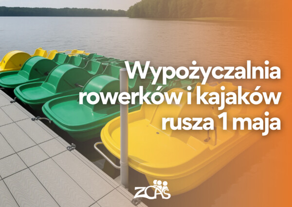 Wypożyczalnia sprzętu wodnego - od 1 maja!
