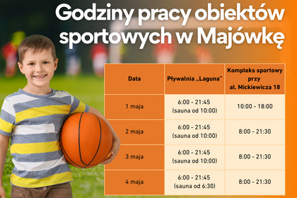Godziny pracy - Majówka