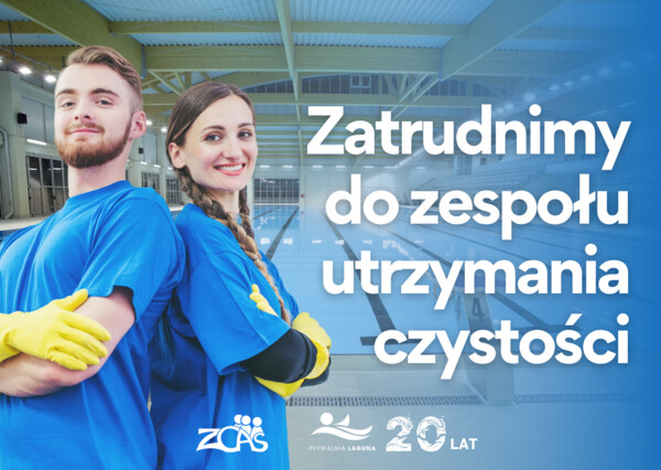 Oferta pracy: obsługa sprzątająca na Pływalni Laguna