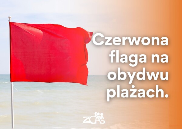 Czerwona flaga na kąpieliskach