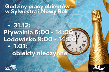 Praca obiektów w Sylwestra i Nowy Rok