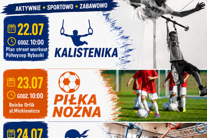 Darmowe wakacyjne treningi sportowe dla dzieci – 22–24 lipca